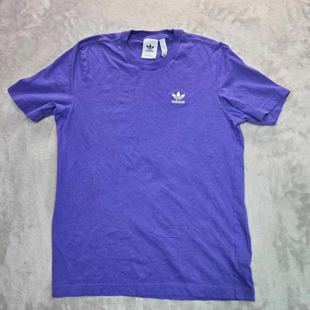 Adidas Originals Trefoil T-Shirt Purple Short Sleeve Mens Small Logo Tee